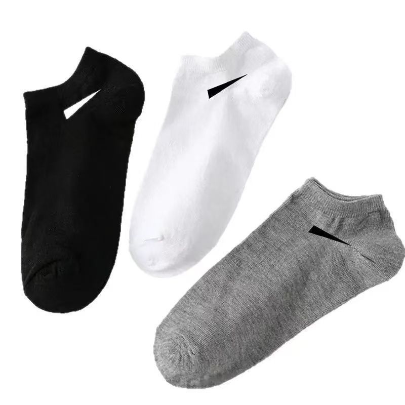 Calcetines transfronterizos para hombres, calcetines de verano, calcetines de barco, calcetines negros, blancos, grises, planos, bajo, poco profundos, calcetines de algodón de algodón invisibles, calcetines delgados para hombres