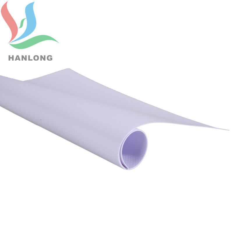 500D绿色耐酸碱 双面贴合PVC夹网布 下水裤夹网布 围裙夹网