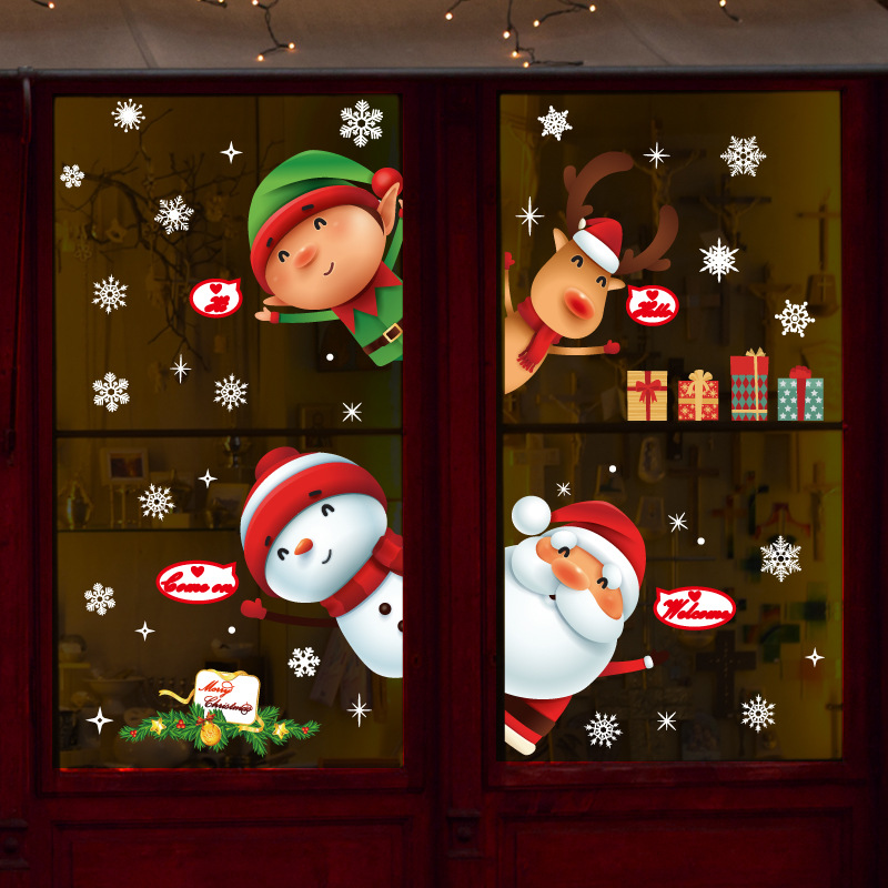 Süß Weihnachtsmann Pvc Wandaufkleber Wand Kunst display picture 5