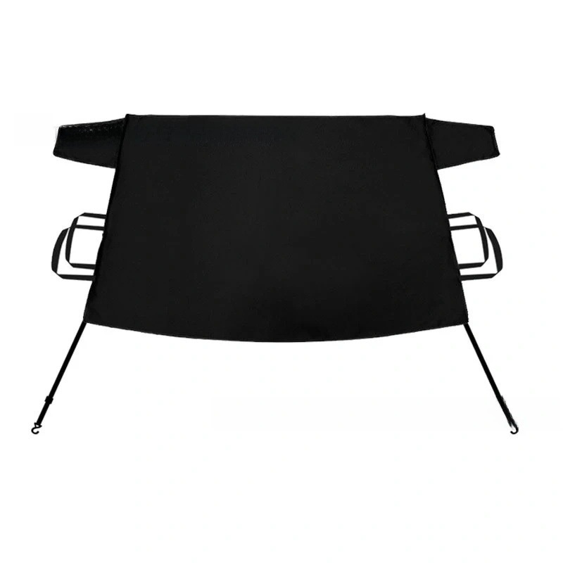600D Oxford cloth car snow cover, windproof, with hook for fixing to the front windshield, sunshade, frost and freeze protection for the rear window
