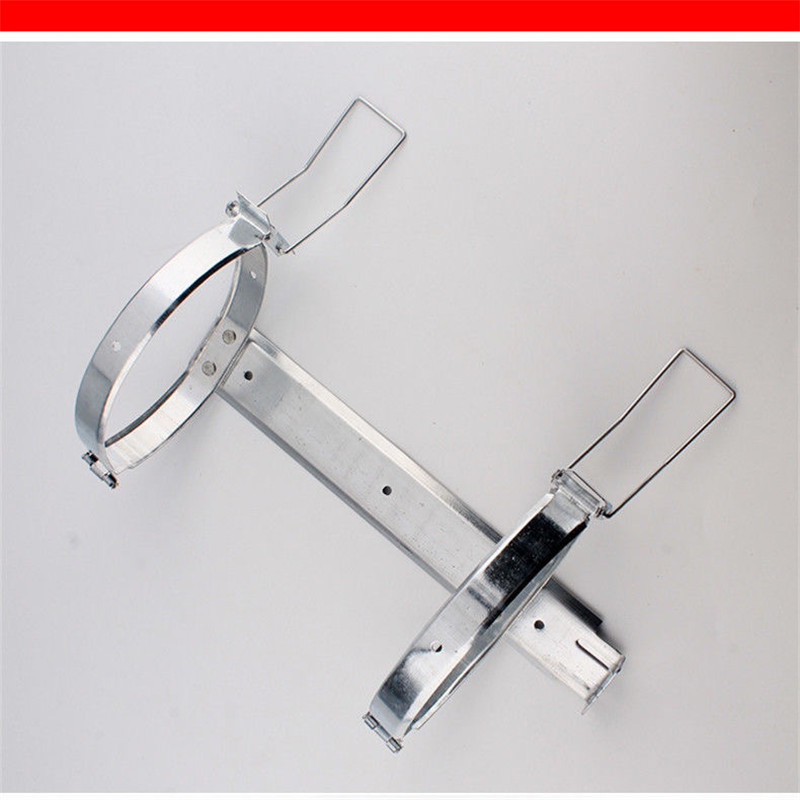 2kg4kg支架雙掛架掛鈎掛具固定支架車載固定滅火器紅色鐵掛架