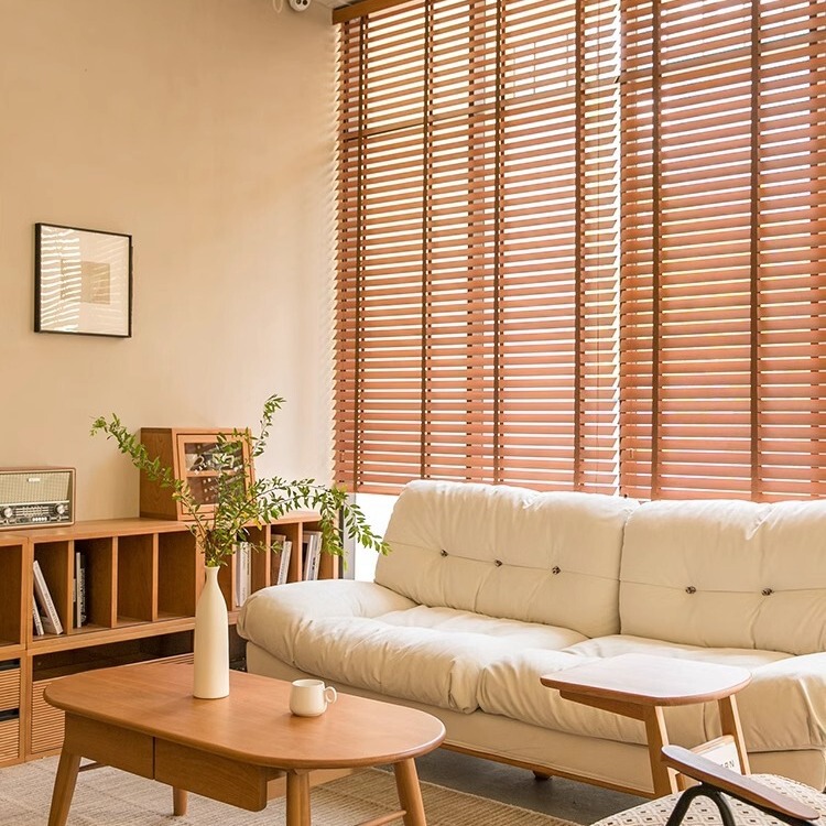 Wooden Blinds Solid Wood Office Blackout Home Classroom New Chinoiserie Basswood Wooden Blinds Blinds