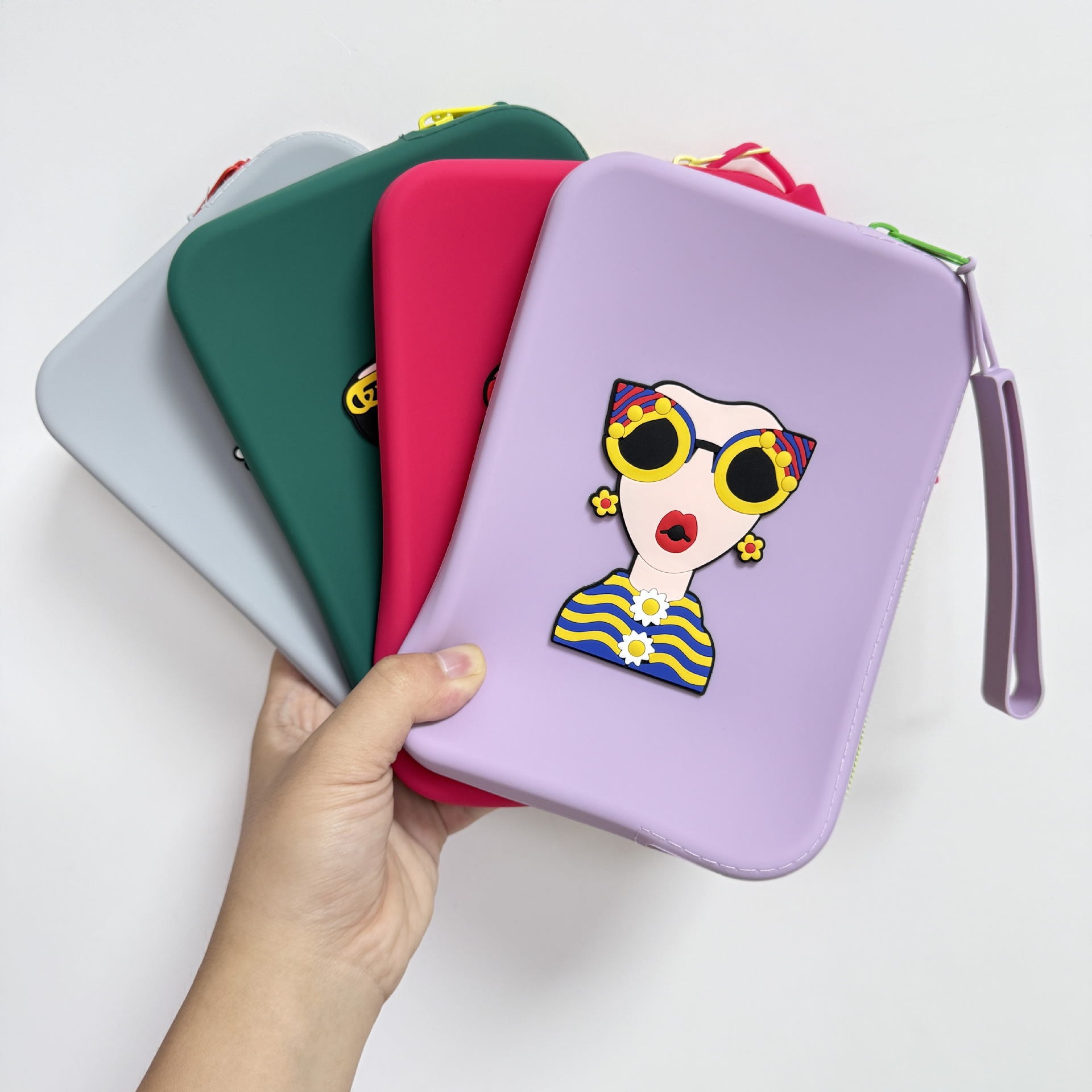 大容量化妆品硅胶收纳袋户外旅行便携化妆包多功能防水防潮收纳包