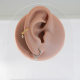 F136 Titanium Alloy Pendant Horse Eye Snake Lip Nail Pendant Earrings DIY Piercing Jewelry Accessories Ear Bone Nail Ear Ring
