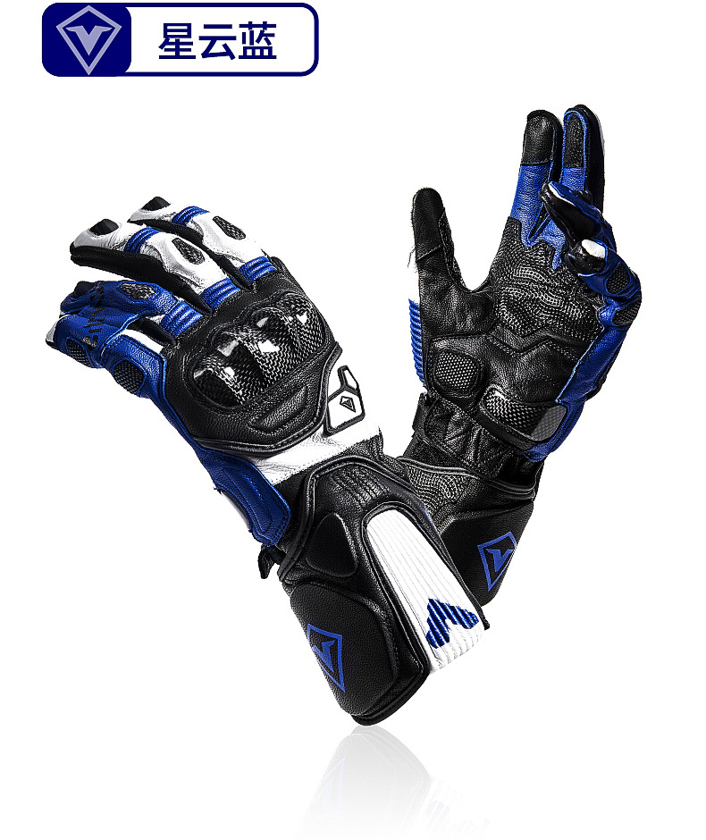 Sulaite Motorcycle Racing Gloves, Four-Season Breathable Riding Gloves, Carbon Fiber Anti-Fall and Anti-Collision Motorcycle Gloves