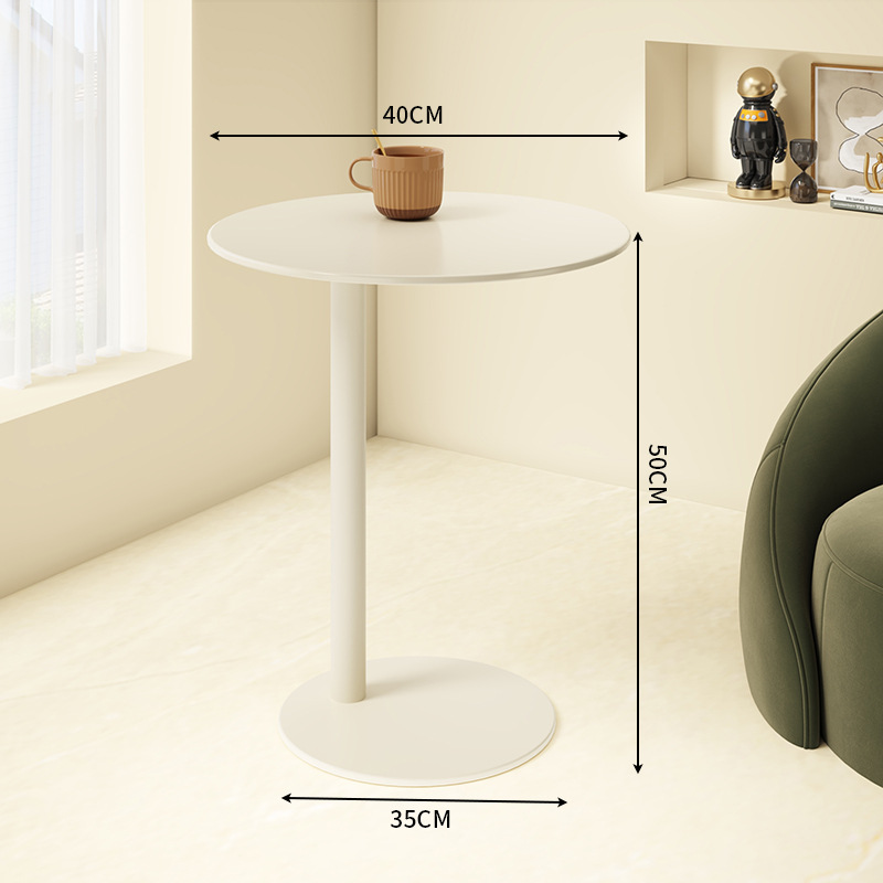 라운드-밀크 화이트-보통 스타일