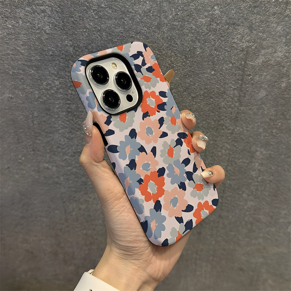 Apple, мобильный телефон, защитный чехол, iPhone 15, чехол, (Cross-border trading), iphone, цветочный принт, 14promax
