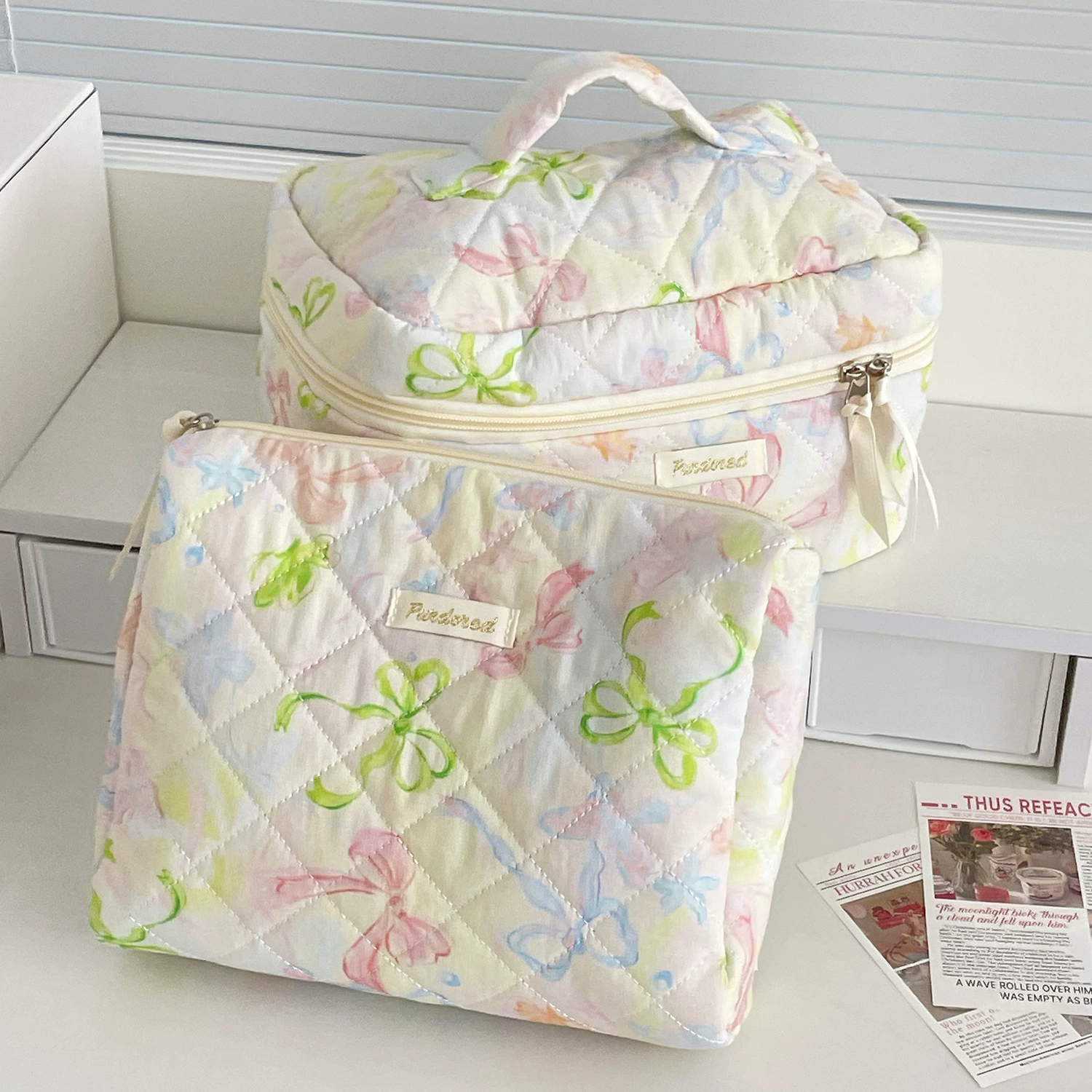 Фиолетовая косметичка высокого качества, organizer bag, (Кросс-бордер)