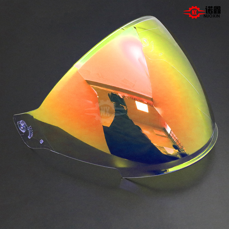 Adapt to Morex S30/263 Half Helmet Lens Electroplated Aurora Day and Night Universal Sunshade Motorcycle Helmet Lens