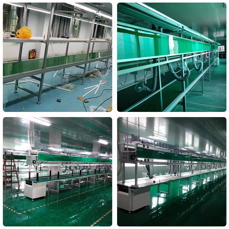 工場供給現場組立ライン静電気防止生産ライン双方向アルミニウム合金ベルトコンベア機|undefined