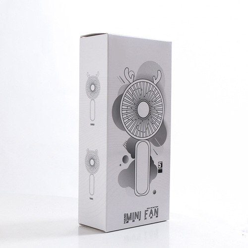 Mini Handheld Cartoon Antler Fan USB Charging Small Fan Summer Outdoor Portable Pocket Fan with Logo