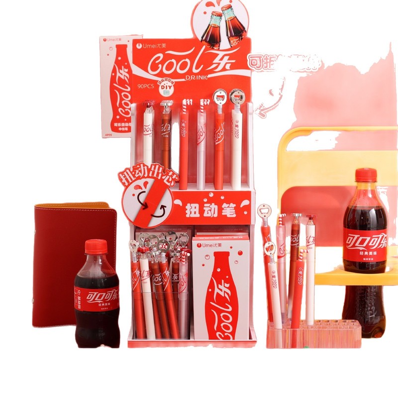 Youmei 3241JCool LE ツイストコア中性ラックペンクリエイティブドリンクパッチ学生筆記文具|undefined