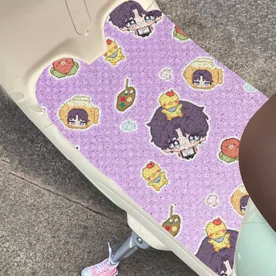 Avtomobil döşəmə paspasları — Loop Cuttable Electric Vehicle Foot Mat - zx-qiyu-oil-paint-box-3050-printed-cutting-wire-circle