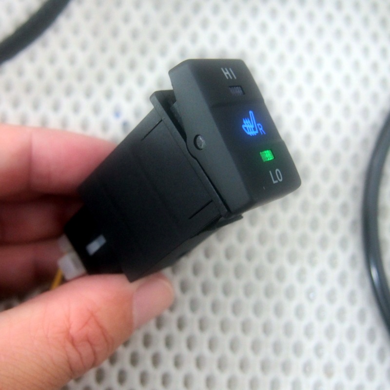 (Fibra de carbono) Calefacción de asiento de fibra de carbono adecuado para Toyota RAV4,