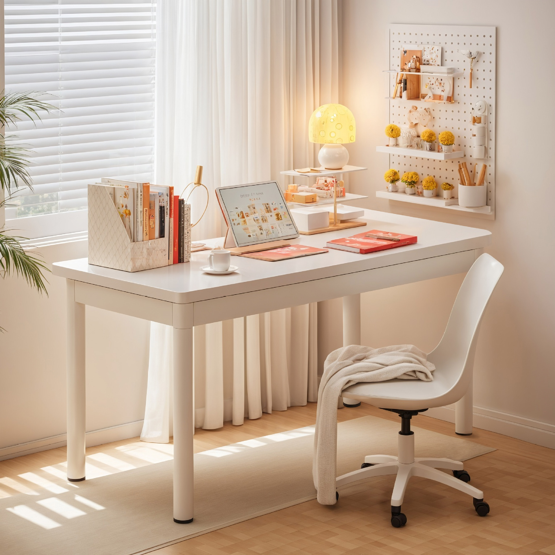 Escritorio Dormitorio Escritorio doméstico para niñas Escritorio de computadora de apartamento pequeño Escritorio de oficina Escritorio de estudio simple