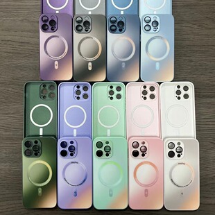 NEW NEW AG Frosted Glass Magnetic IP11pro12PROMAX 13MINI, 14pro Protective Case
