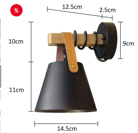 Moderno minimalista dormitorio lámpara de noche creativa de madera estudio escaleras Fondo lámpara de pared restaurante pasillo cinturón pequeña lámpara de pared