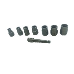 14-piece set of tall nut extractors, anti-thread sleeves, sliding sleeve screws, damaged nut nut extractors