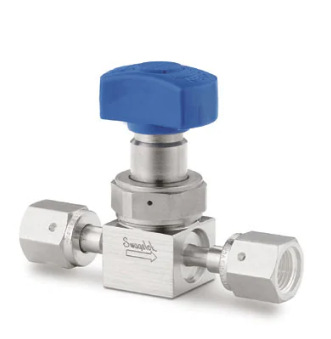 世伟洛克6LVV-DPFR4-P超高纯隔膜密封阀门1/4 in.内螺纹VCR接头