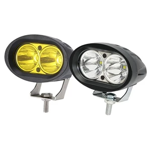 20W oval LED avtomobil işıqforu, iki LED muncuqlu motosiklet işığı