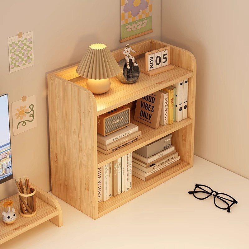 Estante de escritorio simple Estante de escritorio Estante de almacenamiento multicapa de escritorio de oficina Estante de almacenamiento multicapa de dormitorio estudiantil Estante multifuncional