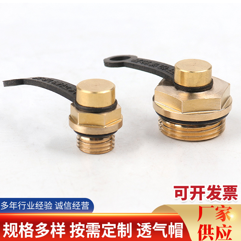 黄铜防尘压力通气帽减速机气压调节器排气阀防漏油透气塞放气阀
