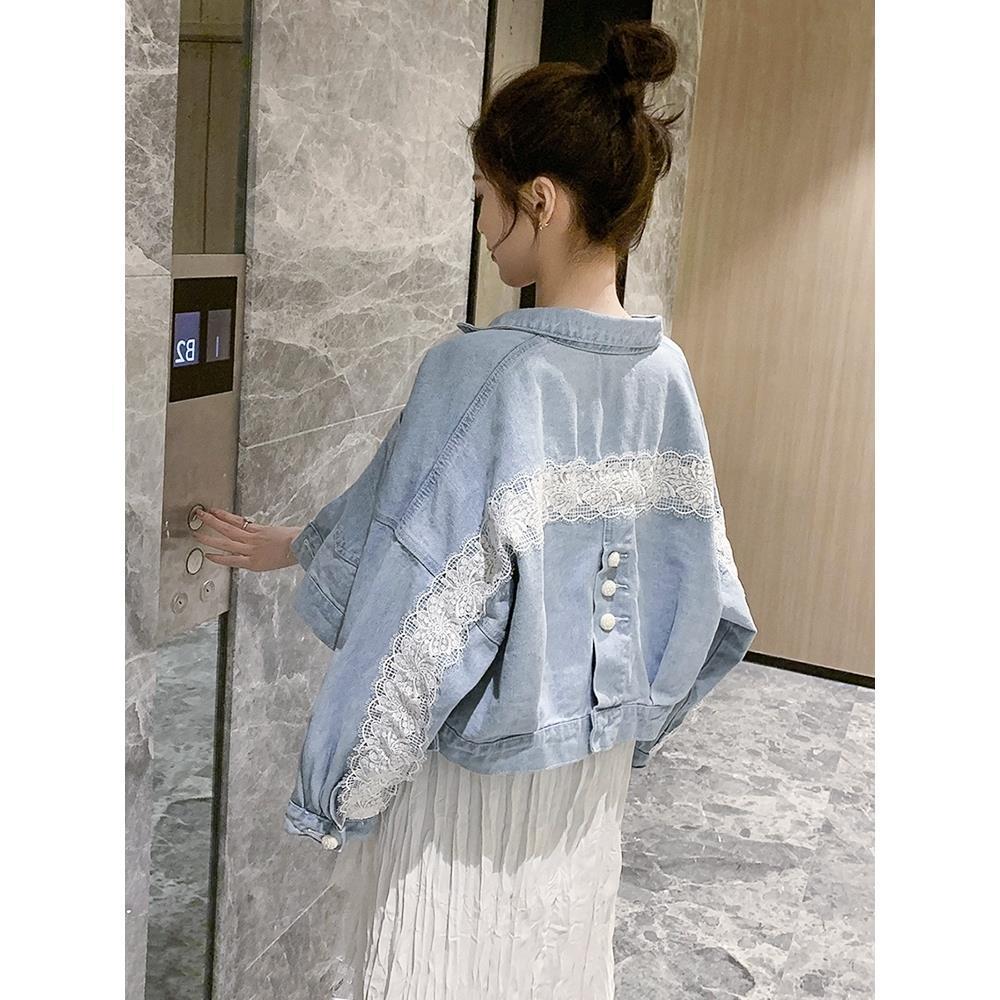 2024 Spring and Autumn New Korean Style Fresh Internet Celebrity Short Denim Jacket Women's Loose BF All-match Thin Jacket