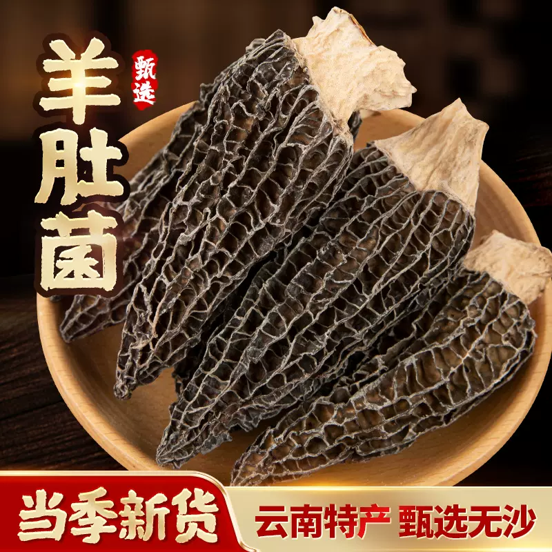 头茬羊肚菌干货新货500g散装7-9大货整箱云南特产羊肚菌菇菌汤