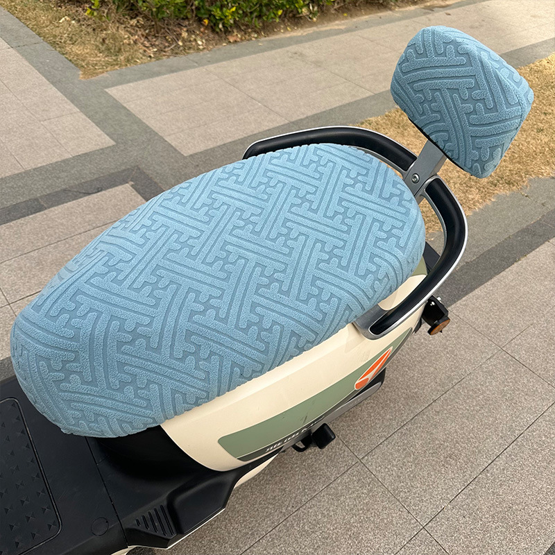 電気自動車ジャカードとベルベットの座布団カバー日焼け止め通気シートカバーペダルバイク高弾厚さシートカバー四季通|undefined