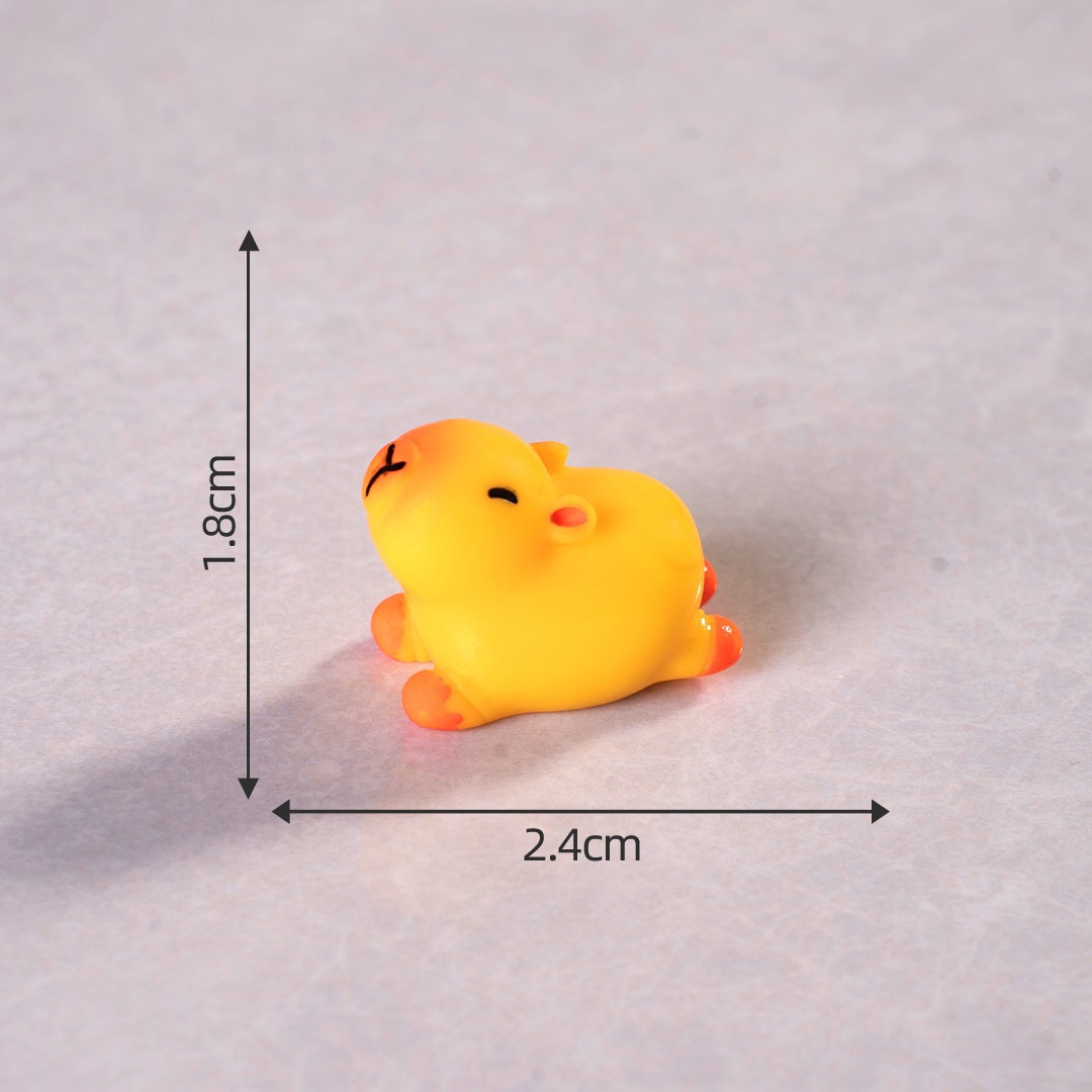 Micro paisaje creativo lindos Dolphin capibara muñeca caja ciega accesorios decoraciones accesorios de escritorio para automóviles