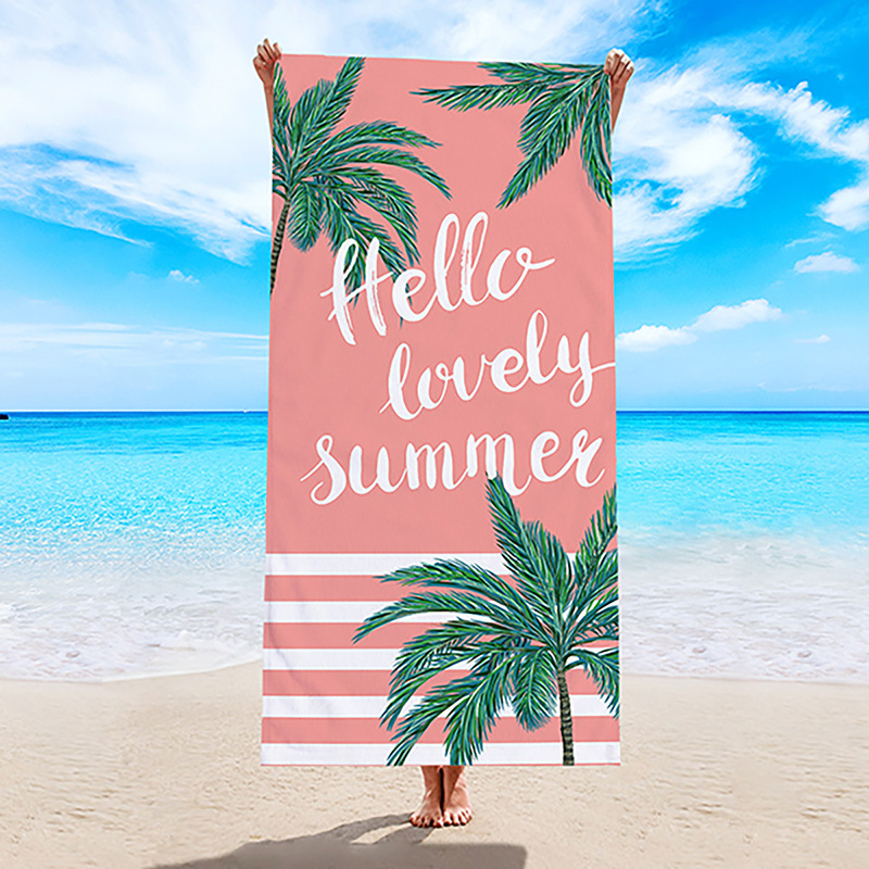 Toalla de playa transfronteriza, toalla de secado rápido, toalla de baño de microfibra, comercio exterior, Amazon, chal de natación con estampado digital europeo y americano