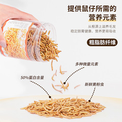 Dried mealworms 550ML dried mealworms hamster supplies food snacks hedgehog fish and bird feed turtle food bird food