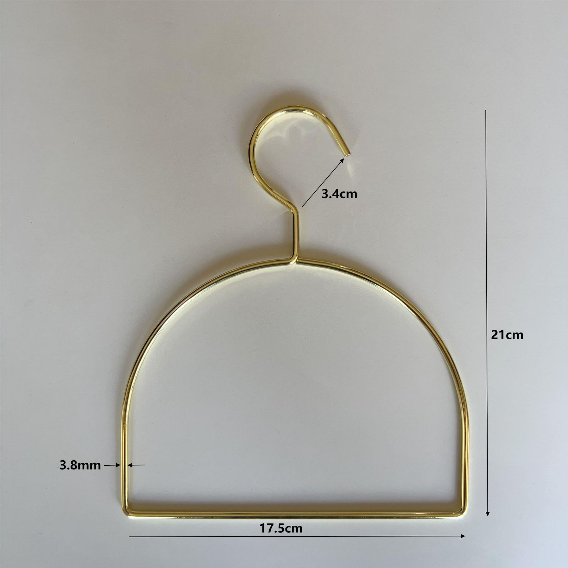 Nordic Wardrobe Multifunctional Gold Clothes Hanger Tie Rack Scarf Ring Storage Towel Rack Metal Scarf Ring Hanger