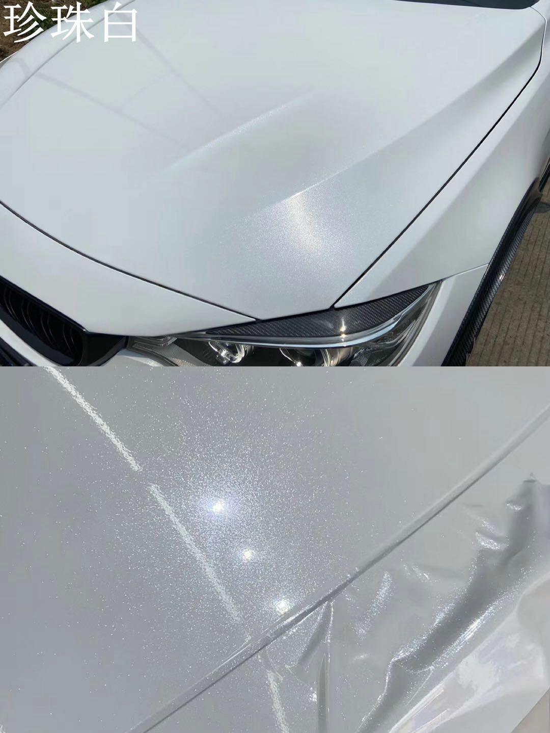 Car body color change film ceramic white chameleon bright white gradient gold red purple blue matte full car film