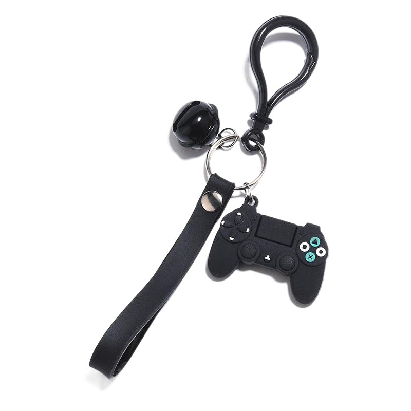 Moda creativa de dibujos animados pegamento suave máquina de juego llavero colgante infancia juguete exquisito coche bolsa colgante regalo