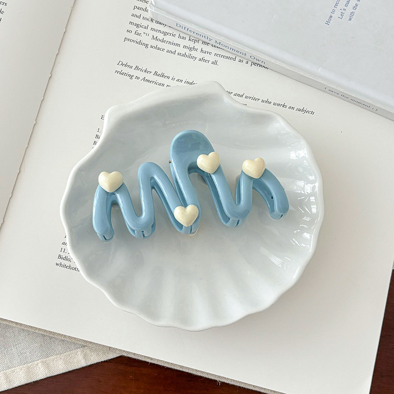 Clip de agarre de verano de gran tamaño, horquilla para el cabello en la parte posterior de la cabeza, gran cantidad de cabello femenino, tocado de clip de tiburón 2024 nueva horquilla