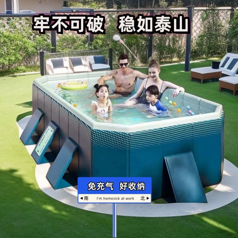 inflatable foldable swimming pool for adults, marine wear-resistant ball pool, increased thickness