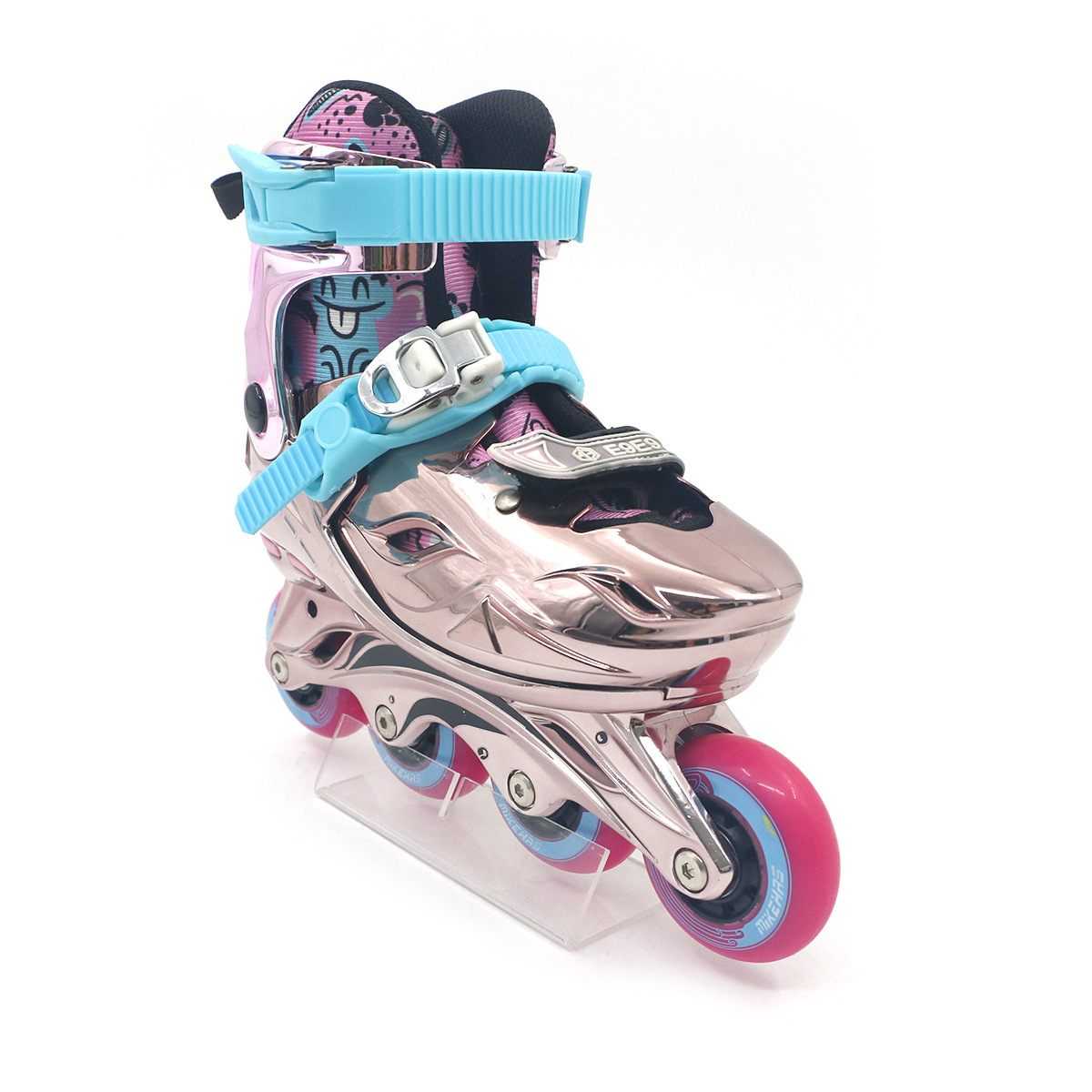 Cross-border full-flash children's adjustable men's and women's roller skates for beginners in-line roller skates detachable