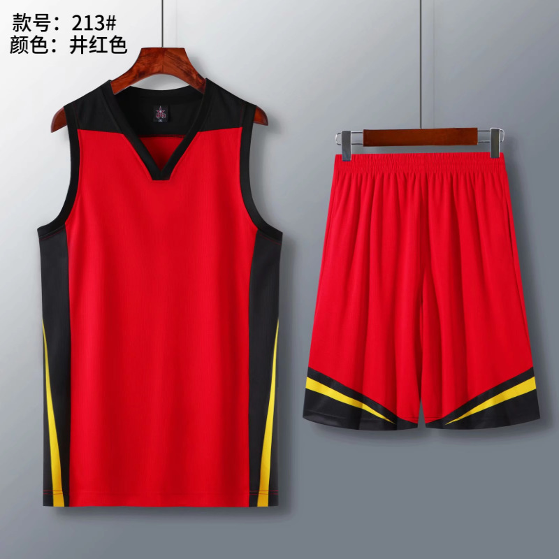 夏季青少年运动团队篮球服套装  透气吸汗学生比赛背心篮球服印号|undefined