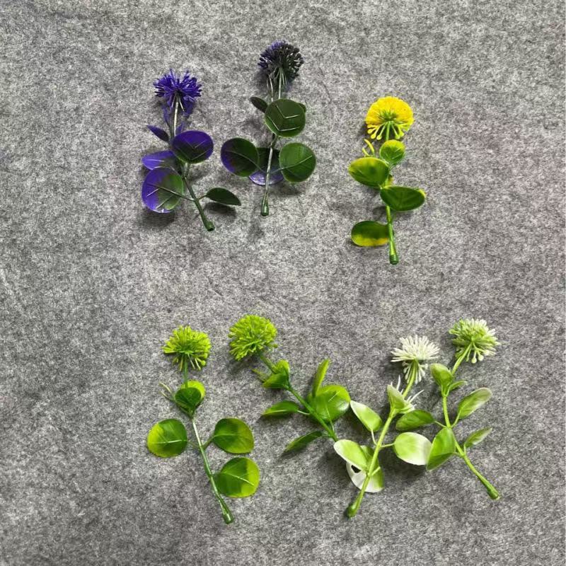 仿真绿植蒲公英四色仿真植物塑料水草盆栽插花造景仿真花工厂批发