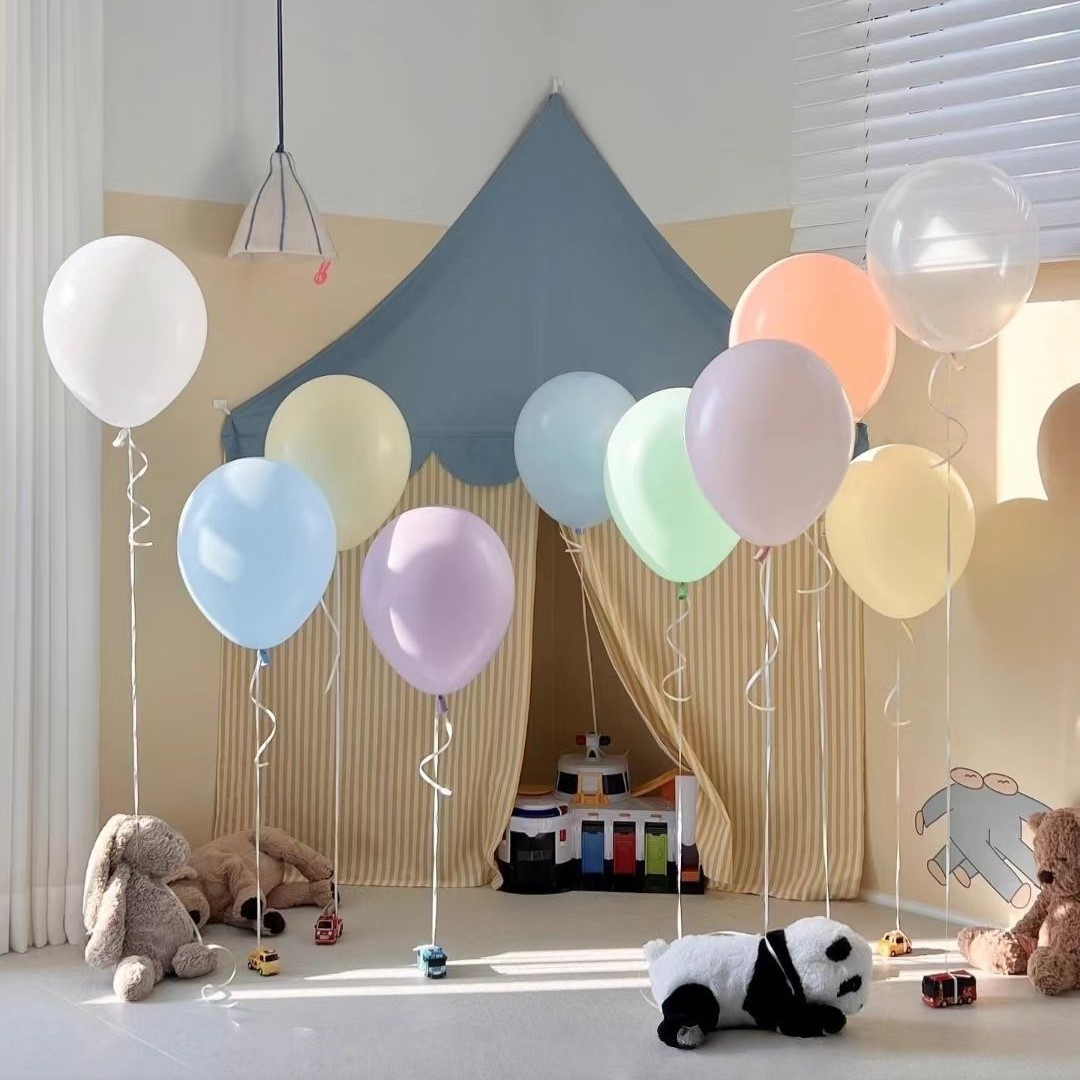 Children's First Birthday Party Doll Shaped Latex Balloon Bouquets Decorations Festive Atmosphere Surprise Photo Props_voghion.com