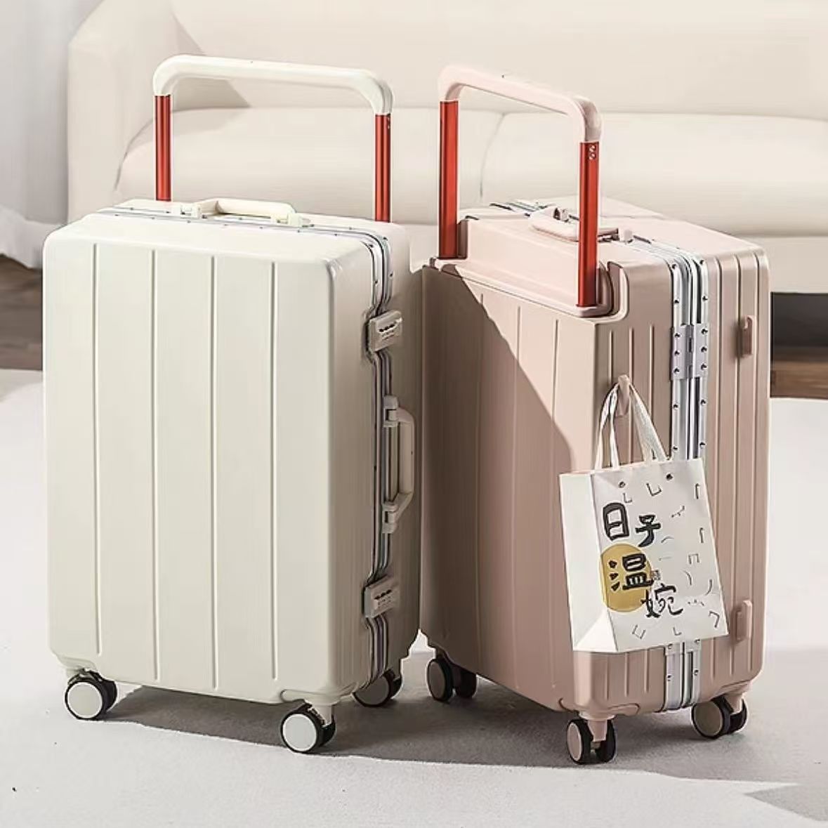 Baja multifuncional de marco de aluminio nueva caja de 20 pulgadas de estudiantes caja de tracción de viaje varilla de tracción ancha rueda universal