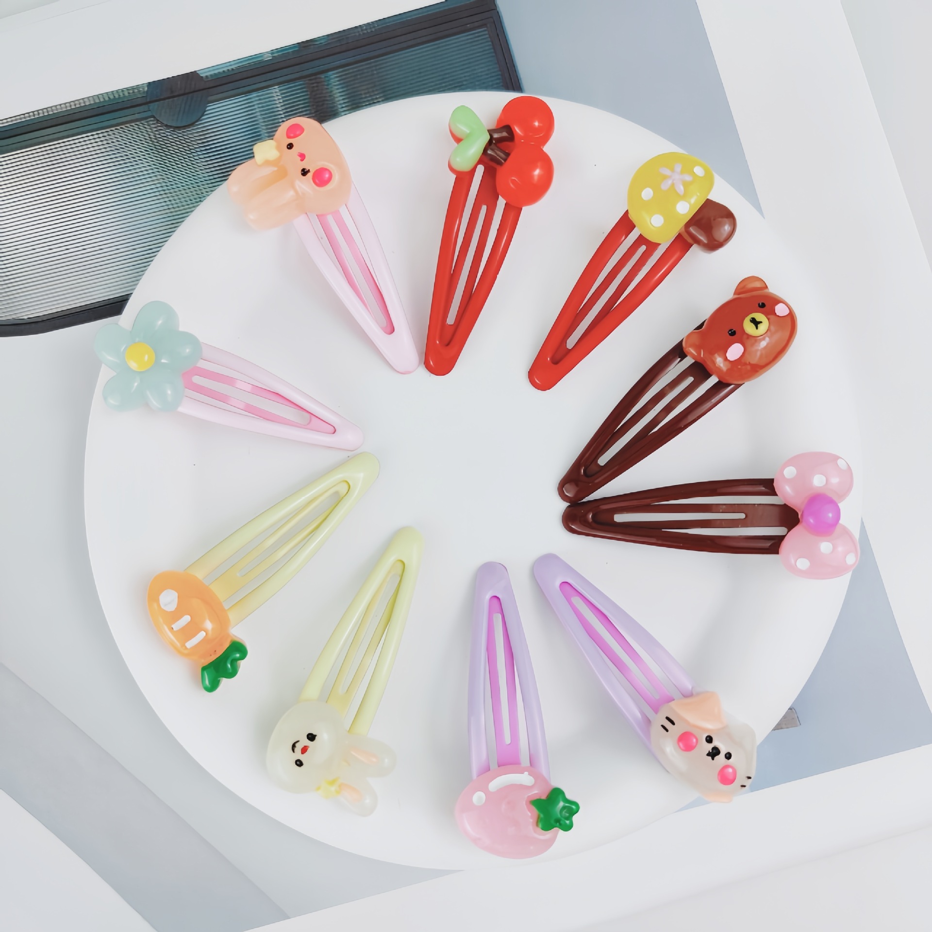 Niños clip de cabello niñas clip de dibujos animados clip de peluquete pinza pin
