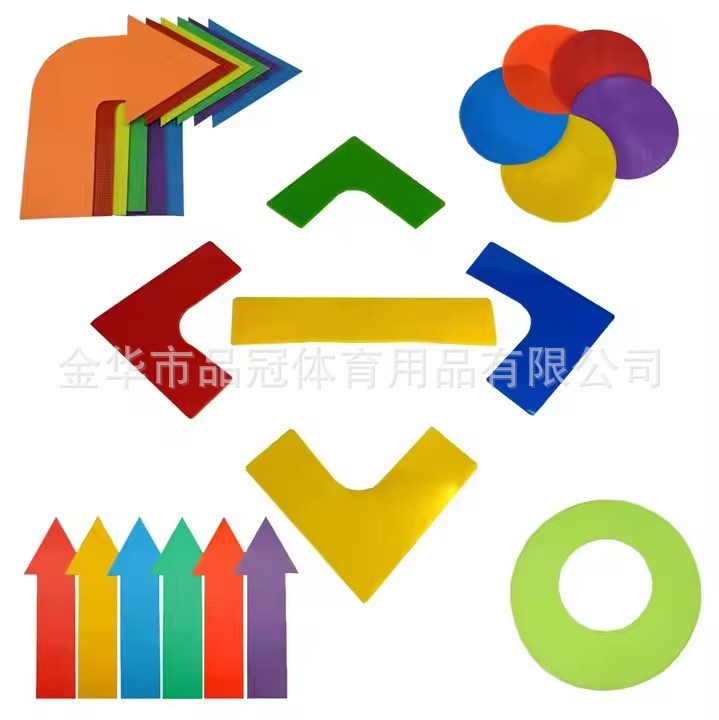 Plato de marca plana rectángulo redondo en ángulo recto goma marcador de almohadilla marcador voleibol tenis campo marcador