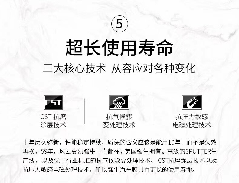 Johnson & Johnson Ir75 Car Insulation Film Official Genuine Car Glass Film Window Film Car Solar Film Explosion-Proof Heat Insulation