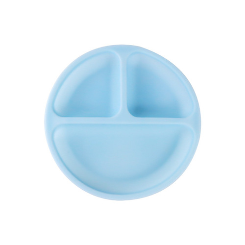 Amazon Baby Silicone Compartment Dinner Plate Baby Food Bowl All-in-one Anti-fall Suction Cup Bowl Children's Feeding Tableware
