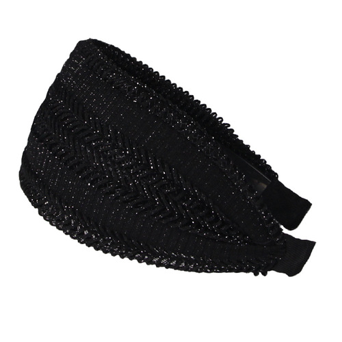 Wide Edge White Hair Ribbon, Simple Toothed Anti-Slip Hair Clip, Breathable and Airy Hair Accessory, Fresh and Natural Hair Band for Women