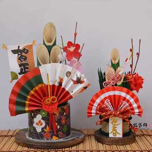日本料理寿司店门松装饰品日式新年摆设和风稻草摆件出口日本摆件-阿里巴巴
