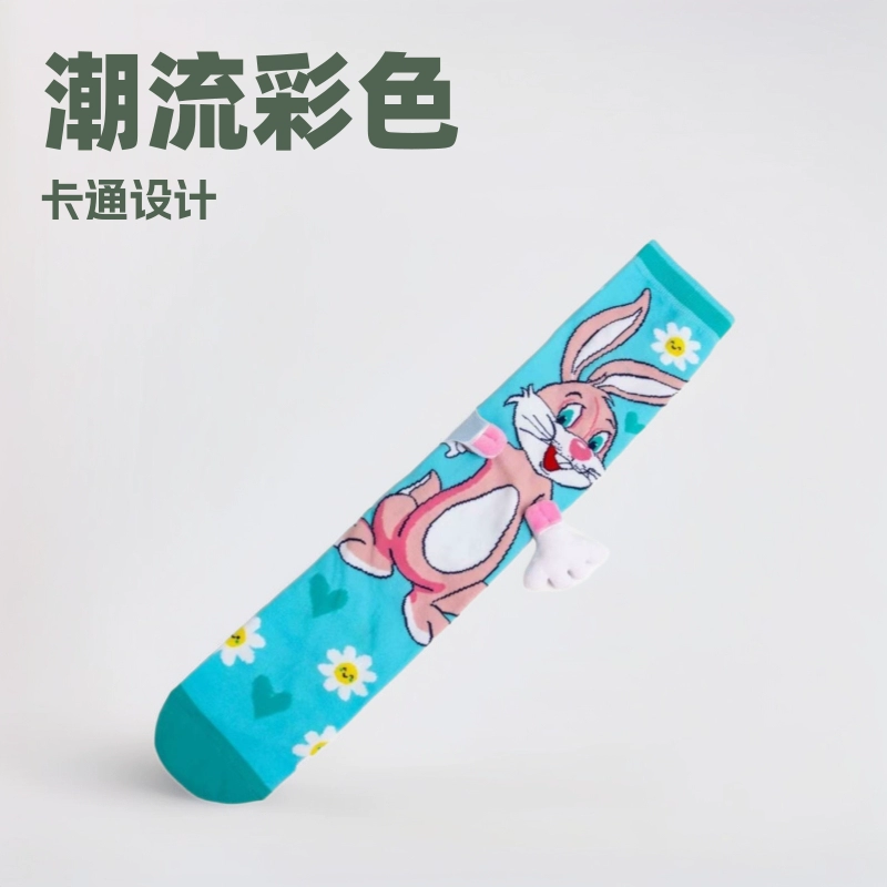 Трансграничные горячие продажи, всплеск мультяшных носков, тренд цвета, Amazon Red Носки, модные носки