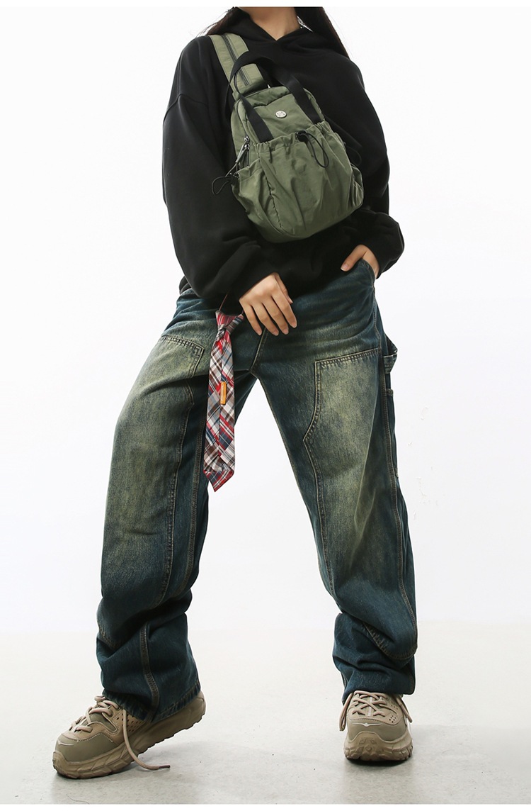 Backpack Men's And Women's 2025 Multifunctional Breast Bag Lightweight Nylon Cloth Bag Single Shoulder High Value Work Commuter Messenger Bag_voghion.com